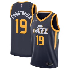 Utah Jazz #19 Patrick Christopher Jersey -Navy