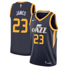 Utah Jazz #23 Aaron James Jersey -Navy