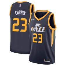 Utah Jazz #23 Tyrone Corbin Jersey -Navy