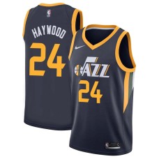 Utah Jazz #24 Spencer Haywood Jersey -Navy