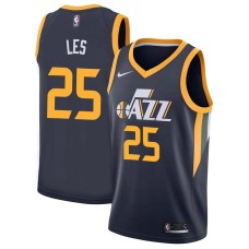 Utah Jazz #25 Jim Les Jersey -Navy