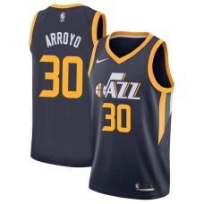 Utah Jazz #30 Carlos Arroyo Jersey -Navy