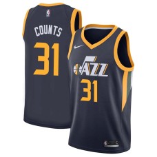 Utah Jazz #31 Mel Counts Jersey -Navy