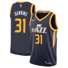 Utah Jazz #31 Paul Dawkins Jersey -Navy