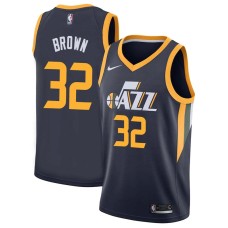 Utah Jazz #32 John Brown Jersey -Navy