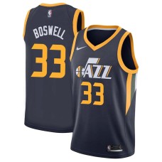 Utah Jazz #33 Tom Boswell Jersey -Navy