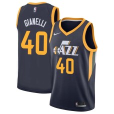 Utah Jazz #40 John Gianelli Jersey -Navy