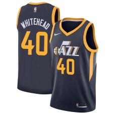 Utah Jazz #40 Jerome Whitehead Jersey -Navy