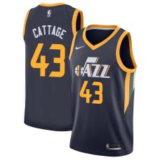 Utah Jazz #43 Bobby Cattage Jersey -Navy