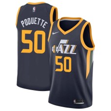 Utah Jazz #50 Ben Poquette Jersey -Navy