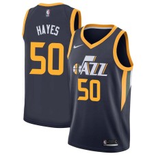 Utah Jazz #50 Steve Hayes Jersey -Navy