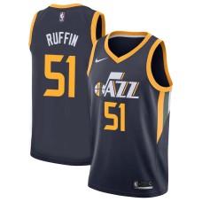 Utah Jazz #51 Michael Ruffin Jersey -Navy