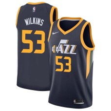 Utah Jazz #53 Jeff Wilkins Jersey -Navy