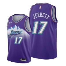 Utah Jazz #17 Grant Jerrett Jersey -Purple Throwback