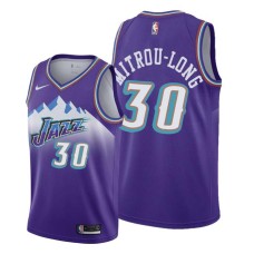 Utah Jazz #30 Naz Mitrou-Long Jersey -Purple Throwback