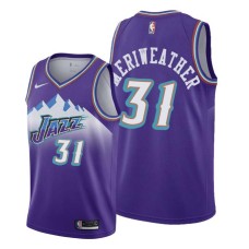 Utah Jazz #31 Joe Meriweather Jersey -Purple Throwback