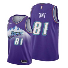 Utah Jazz #81 Miye Oni Jersey -Purple Throwback