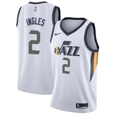 Utah Jazz #2 Joe Ingles Jersey -White