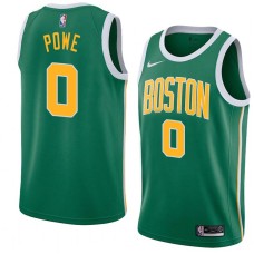 Boston Celtics #0 Leon Powe Jersey -Green_Gold 2018-2019 Earned