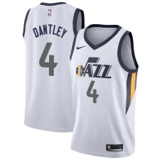 Utah Jazz #4 Adrian Dantley Jersey -White