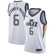 Utah Jazz #6 Nickeil Alexander-Walker Jersey -White