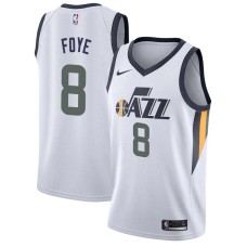 Utah Jazz #8 Randy Foye Jersey -White