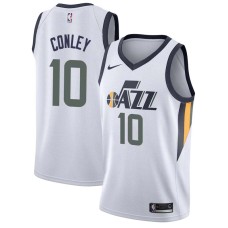 Utah Jazz #10 Mike Conley Jersey -White