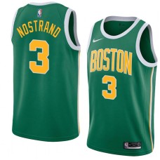 Boston Celtics #3 George Nostrand Jersey -Green_Gold 2018-2019 Earned