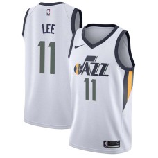 Utah Jazz #11 Russ Lee Jersey -White