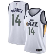 Utah Jazz #14 Eric Murdock Jersey -White