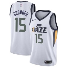 Utah Jazz #15 Corey Crowder Jersey -White