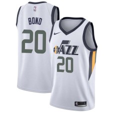 Utah Jazz #20 Walter Bond Jersey -White