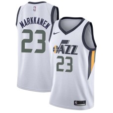 Utah Jazz #23 Lauri Markkanen Jersey -White