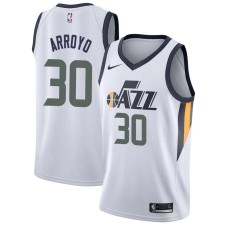 Utah Jazz #30 Carlos Arroyo Jersey -White