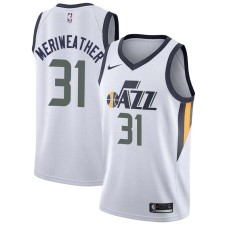 Utah Jazz #31 Joe Meriweather Jersey -White