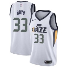 Utah Jazz #33 Ken Boyd Jersey -White