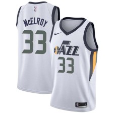 Utah Jazz #33 Jim McElroy Jersey -White