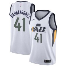 Utah Jazz #41 Juancho Hernangomez Jersey -White