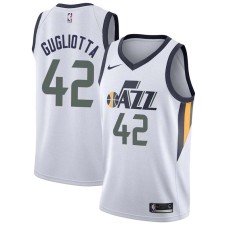 Utah Jazz #42 Tom Gugliotta Jersey -White