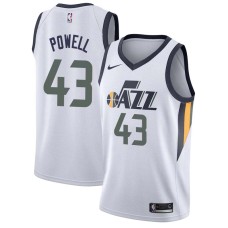 Utah Jazz #43 Roger Powell Jersey -White