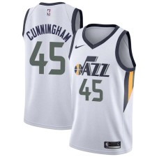 Utah Jazz #45 William Cunningham Jersey -White