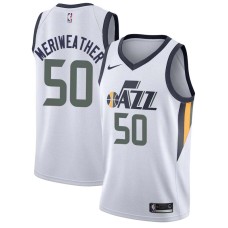 Utah Jazz #50 Joe Meriweather Jersey -White