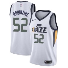 Utah Jazz #52 Bill Robinzine Jersey -White