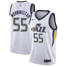 Utah Jazz #55 Darren Morningstar Jersey -White