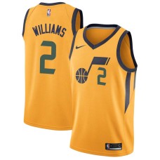 Utah Jazz #2 Marvin Williams Jersey -Yellow