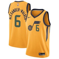 Utah Jazz #6 Nickeil Alexander-Walker Jersey -Yellow