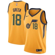 Utah Jazz #18 Erick Green Jersey -Yellow