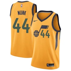 Utah Jazz #44 Chris Munk Jersey -Yellow