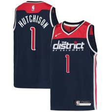 Washington Wizards #1 Chandler Hutchison Jersey -Navy