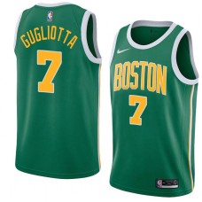 Boston Celtics #7 Tom Gugliotta Jersey -Green_Gold 2018-2019 Earned